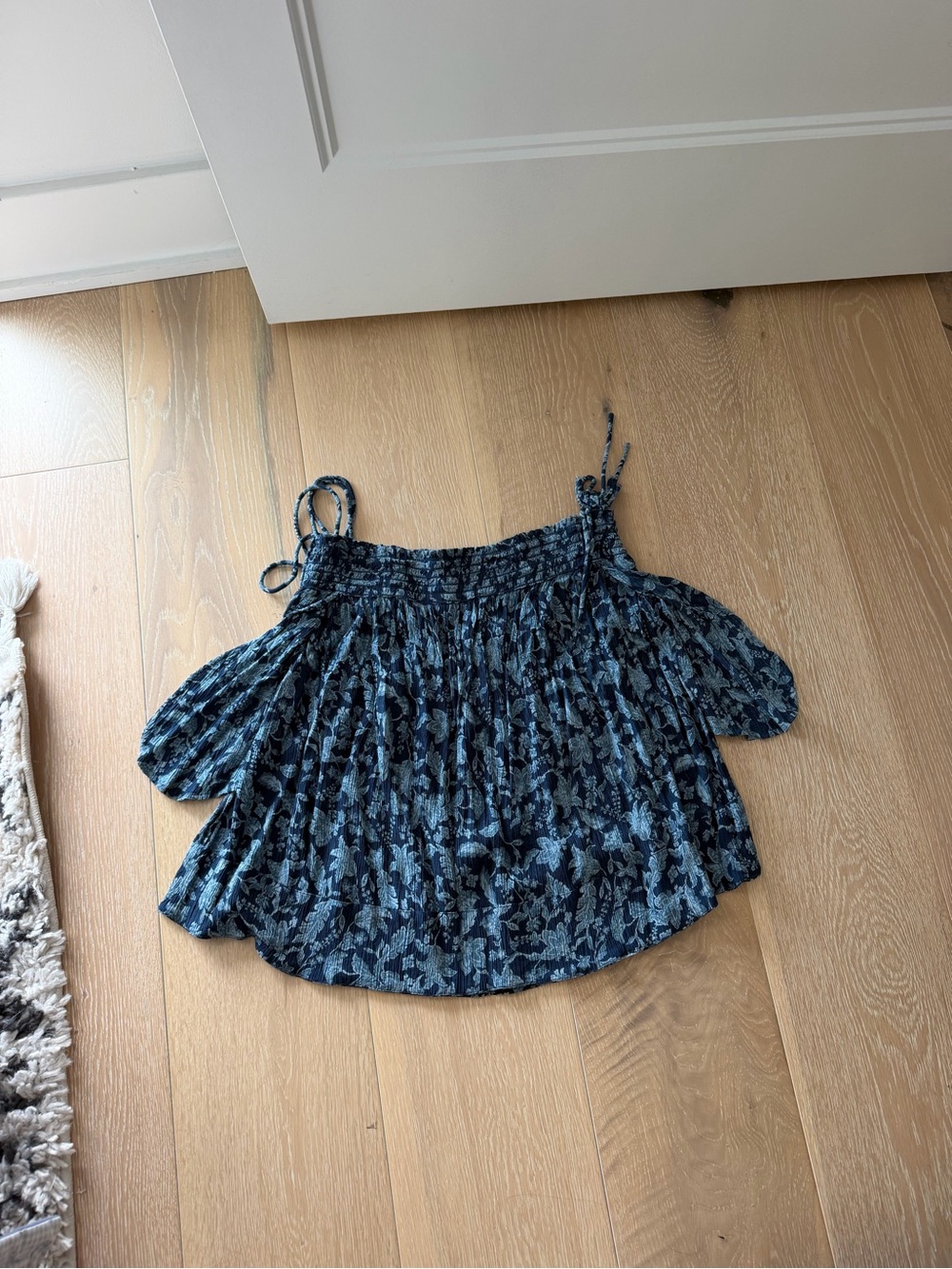 FAHERTY PULL ON CRINKLE VISCOSE PRINTED SKIRT, SIZE SMALL